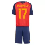Günstige Spanien Williams JR 17 Kindertrikot Heim WM 2026 Kurzarm