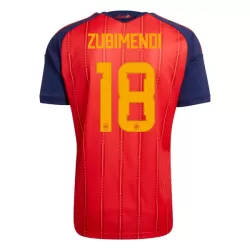 Günstige Spanien ZUBIMENDI 18 Herrentrikot Heim WM 2026 Kurzarm