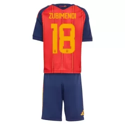 Günstige Spanien ZUBIMENDI 18 Kindertrikot Heim WM 2026 Kurzarm