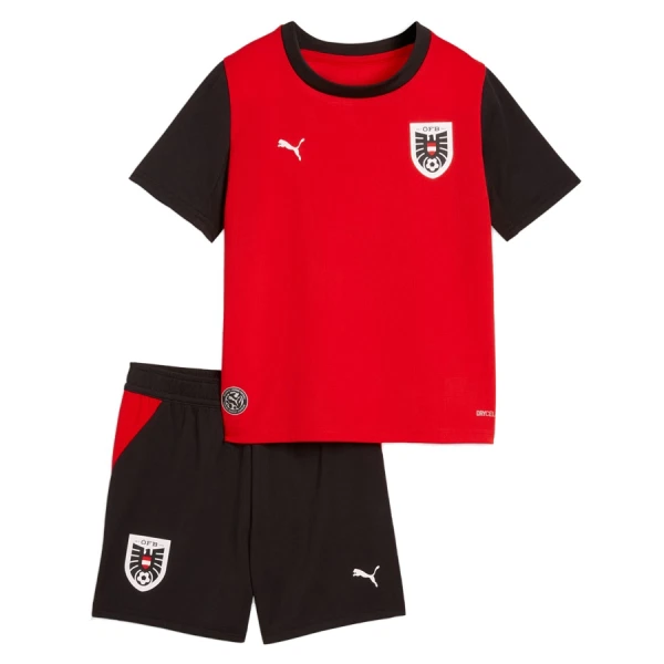 Günstige Österreich Kindertrikot Heim WM 2026 Kurzarm