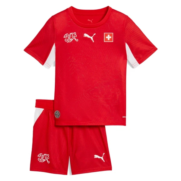 Günstige Schweiz Kindertrikot Heim WM 2026 Kurzarm