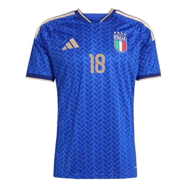 Günstige Italien Barella 18 Kindertrikot Heim WM 2026 Kurzarm