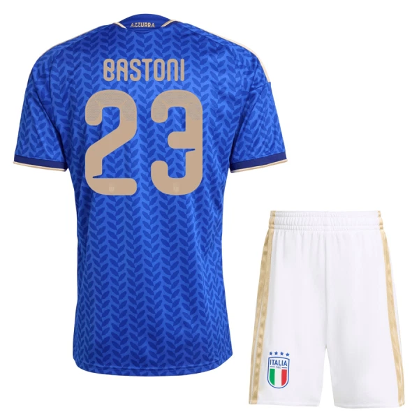 Günstige Italien Bastoni 23 Kindertrikot Heim WM 2026 Kurzarm