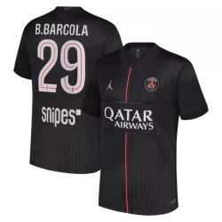 Günstige Paris Saint-Germain B. Barcola 29 Herrentrikot Vierte Jordan 2025/26 Kurzarm