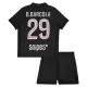 Günstige Paris Saint-Germain B. Barcola 29 Kindertrikot Vierte Jordan 2025/26 Kurzarm