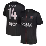 Günstige Paris Saint-Germain D. Doue 14 Herrentrikot Vierte Jordan 2025/26 Kurzarm