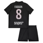 Günstige Paris Saint-Germain Fabian 8 Kindertrikot Vierte Jordan 2025/26 Kurzarm
