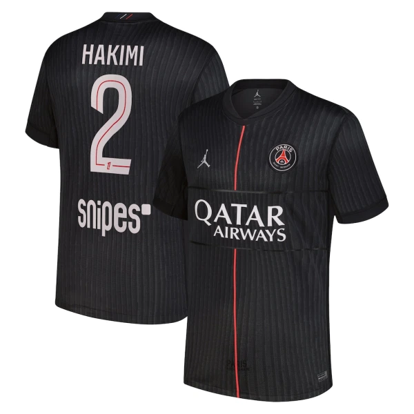 Günstige Paris Saint-Germain Hakimi 2 Herrentrikot Vierte Jordan 2025/26 Kurzarm