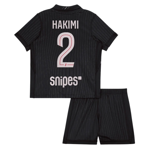 Günstige Paris Saint-Germain Hakimi 2 Kindertrikot Vierte Jordan 2025/26 Kurzarm