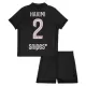Günstige Paris Saint-Germain Hakimi 2 Kindertrikot Vierte Jordan 2025/26 Kurzarm