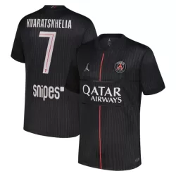 Günstige Paris Saint-Germain Kvaratskhelia 7 Herrentrikot Vierte Jordan 2025/26 Kurzarm