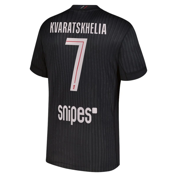 Günstige Paris Saint-Germain Kvaratskhelia 7 Herrentrikot Vierte Jordan 2025/26 Kurzarm