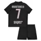 Günstige Paris Saint-Germain Kvaratskhelia 7 Kindertrikot Vierte Jordan 2025/26 Kurzarm