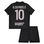 Günstige Paris Saint-Germain O. Dembele 10 Kindertrikot Vierte Jordan 2025/26 Kurzarm