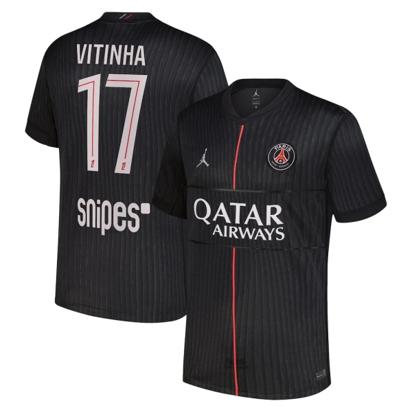 Günstige Paris Saint-Germain Vitinha 17 Herrentrikot Vierte Jordan 2025/26 Kurzarm