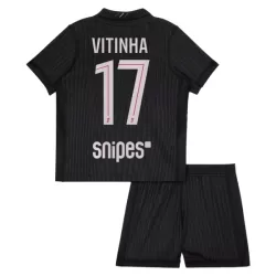 Günstige Paris Saint-Germain Vitinha 17 Kindertrikot Vierte Jordan 2025/26 Kurzarm