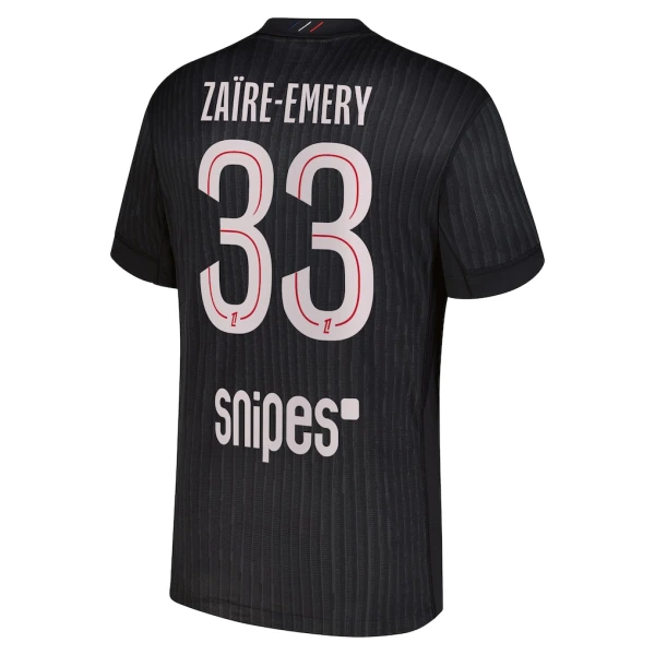 Günstige Paris Saint-Germain Zaire-Emery 33 Herrentrikot Vierte Jordan 2025/26 Kurzarm