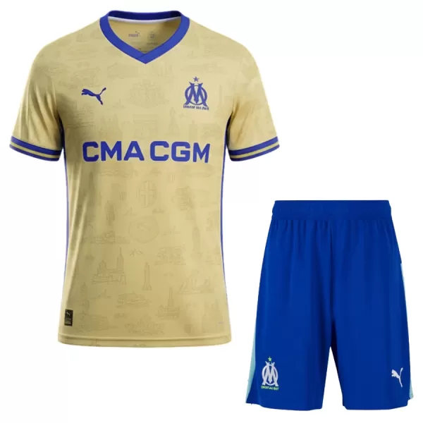 Günstige Olympique Marseille Kindertrikot Vierte 2025/26 Kurzarm