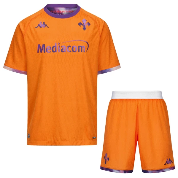 Günstige AC Florenz Kindertrikot Vierte 2025/26 Kurzarm