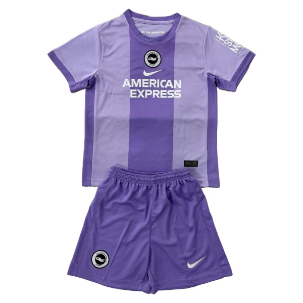 Günstige Brighton Hove Albion Kindertrikot Auswärts 2025/26 Kurzarm