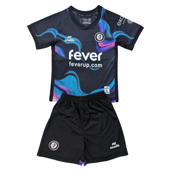Günstige Bristol City Kindertrikot Ausweich 2025/26 Kurzarm