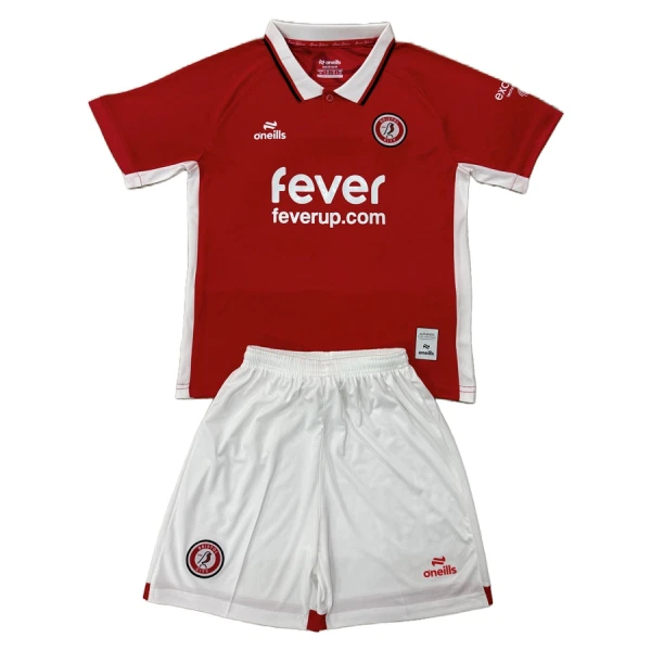 Günstige Bristol City Kindertrikot Heim 2025/26 Kurzarm