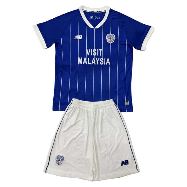 Günstige Cardiff City Kindertrikot Heim 2025/26 Kurzarm