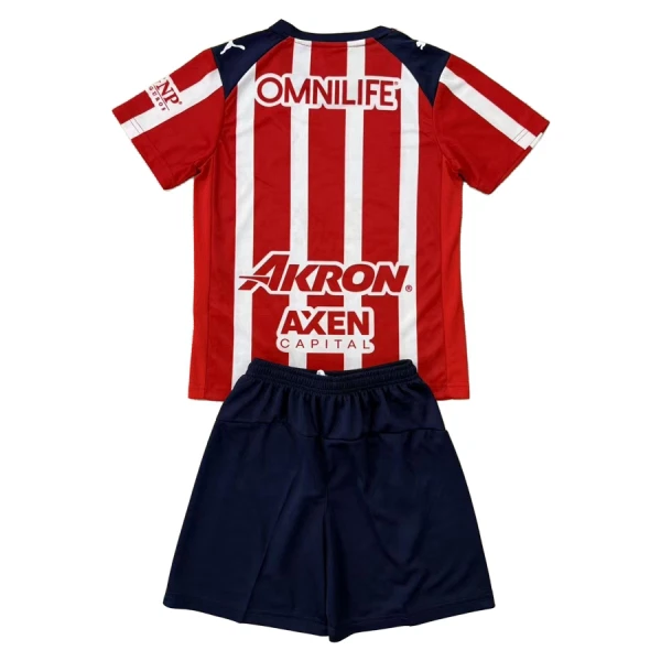Günstige CD Guadalajara Kindertrikot Heim 2025/26 Kurzarm