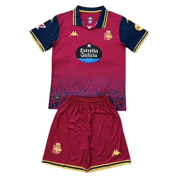 Günstige Deportivo de La Coruna Kindertrikot Auswärts 2025/26 Kurzarm
