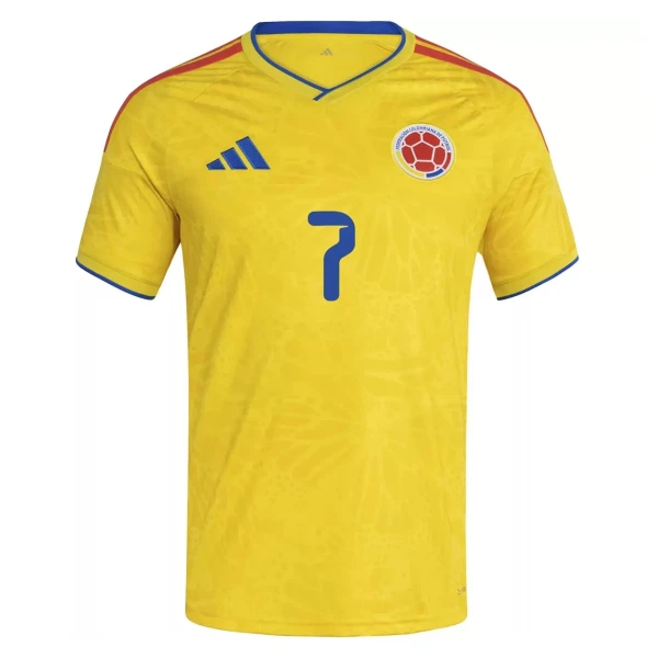 Günstige Kolumbien Luis Diaz 7 Herrentrikot Heim WM 2026 Kurzarm