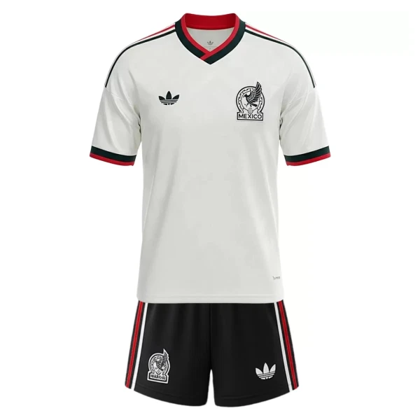 Günstige Mexiko Kindertrikot Auswärts WM 2026 Kurzarm Günstige Mexiko Kindertrikot Auswärts WM 2026 Kurzarm