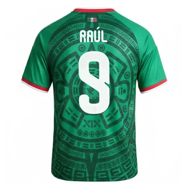 Günstige Mexiko Raul 9 Herrentrikot Heim WM 2026 Kurzarm Günstige Mexiko Raul 9 Herrentrikot Heim WM 2026 Kurzarm