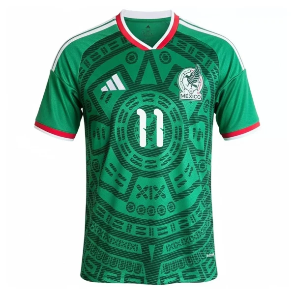 Günstige Mexiko S.Gimenez 11 Herrentrikot Heim WM 2026 Kurzarm