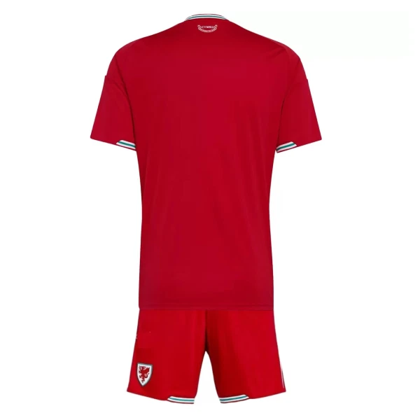 Günstige Wales Kindertrikot Heim WM 2026 Kurzarm