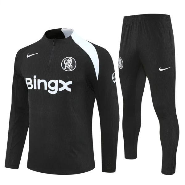 Chelsea Trainingspullover 2025/26 Viertelreißverschluss Schwarze