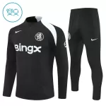 Chelsea Trainingspullover Kinder 2025/26 Viertelreißverschluss Schwarze