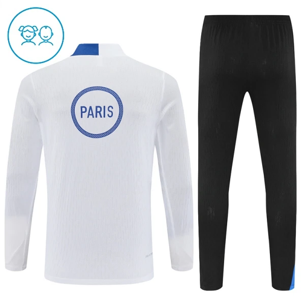 Paris Saint-Germain Trainingspullover Kinder 2025/26 Viertelreißverschluss Weiße