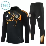 Real Madrid Trainingspullover Kinder 2025/26 Viertelreißverschluss Schwarze