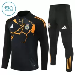 Real Madrid Trainingspullover Kinder 2025/26 Viertelreißverschluss Schwarze