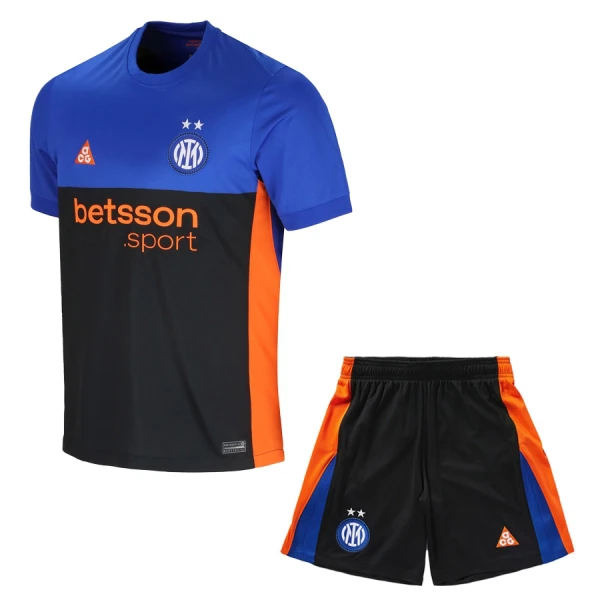 Günstige Inter Mailand Kindertrikot Vierte 2025/26 Kurzarm
