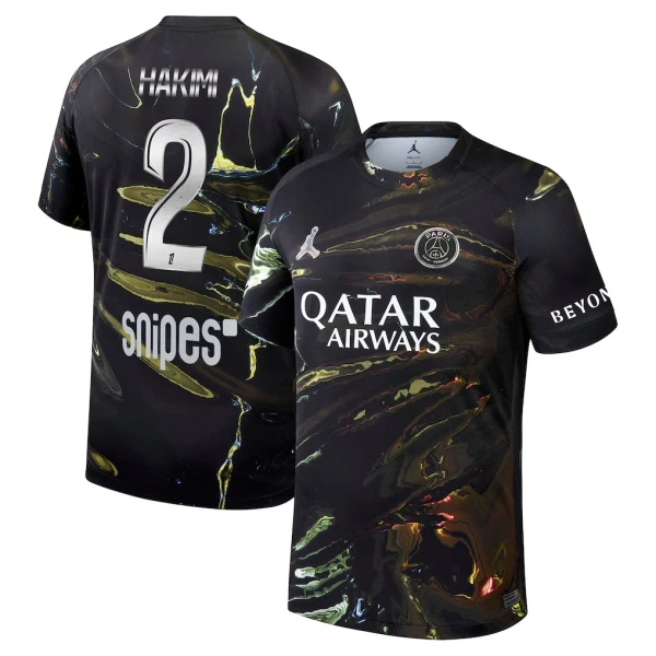 Günstige Paris Saint-Germain Hakimi 2 Night Herrentrikot 2025/26 Kurzarm