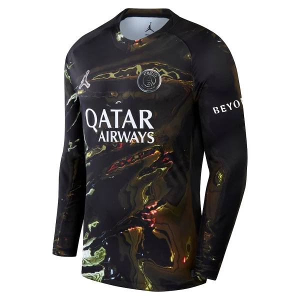 Günstige Paris Saint-Germain Hakimi 2 Night Herrentrikot 2025/26 Langarm