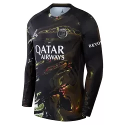 Günstige Paris Saint-Germain Night Herrentrikot 2025/26 Langarm