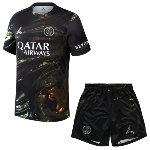 Günstige Paris Saint-Germain Night Kindertrikot 2025/26 Kurzarm