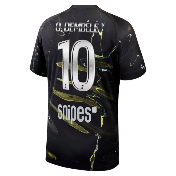 Günstige Paris Saint-Germain O. Dembele 10 Night Herrentrikot 2025/26 Kurzarm