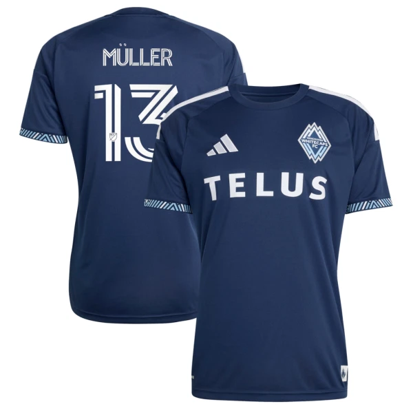 Günstige Vancouver Whitecaps Muller 13 Herrentrikot Auswärts 2026 Kurzarm