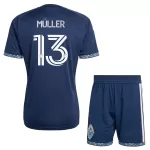 Günstige Vancouver Whitecaps Muller 13 Kindertrikot Auswärts 2026 Kurzarm