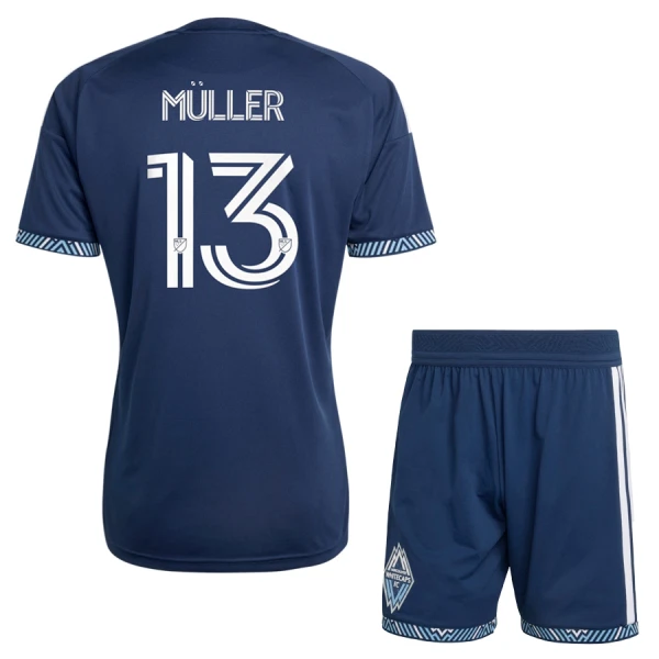 Günstige Vancouver Whitecaps Muller 13 Kindertrikot Auswärts 2026 Kurzarm
