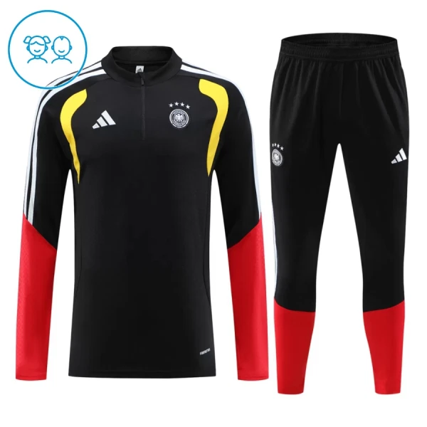 Deutschland Trainingspullover Kinder 2026/27 Viertelreißverschluss Schwarze