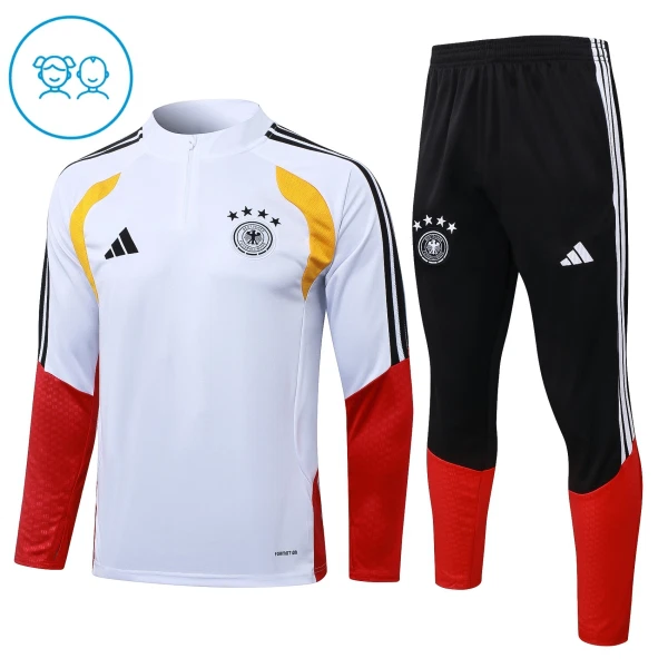 Deutschland Trainingspullover Kinder 2026/27 Viertelreißverschluss Weiße